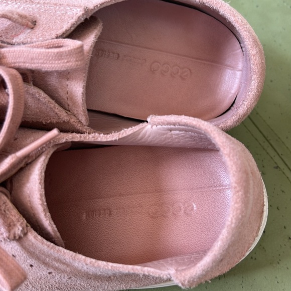 ECCO Dusty Rose Suede Sneakers - Picture 4 of 5